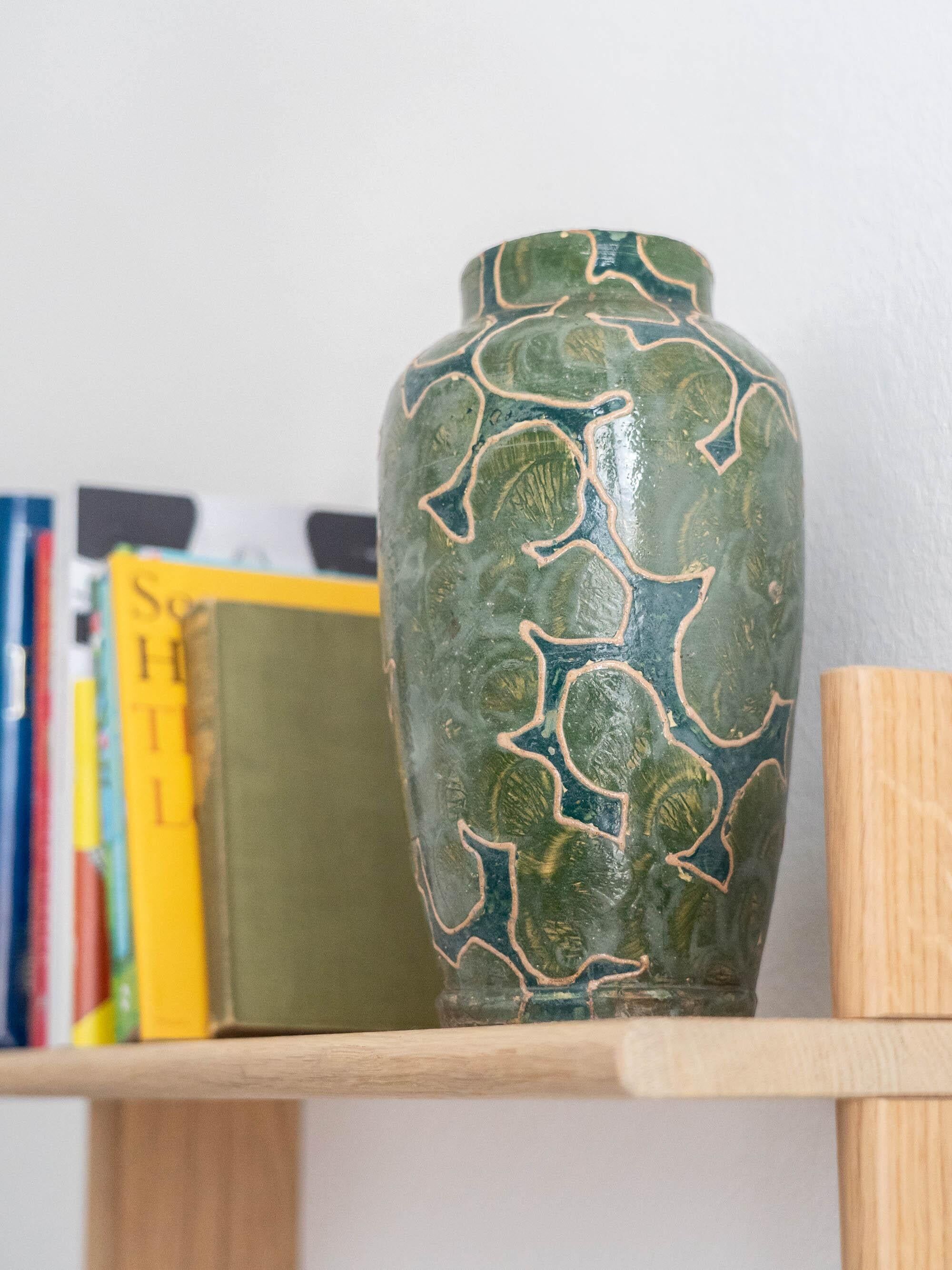 Camouflage Vase by Michael Andersen & Sons, Denmark, c. 1916-1920