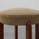 Art Deco stool in wood with original fabric, France ca. 1920