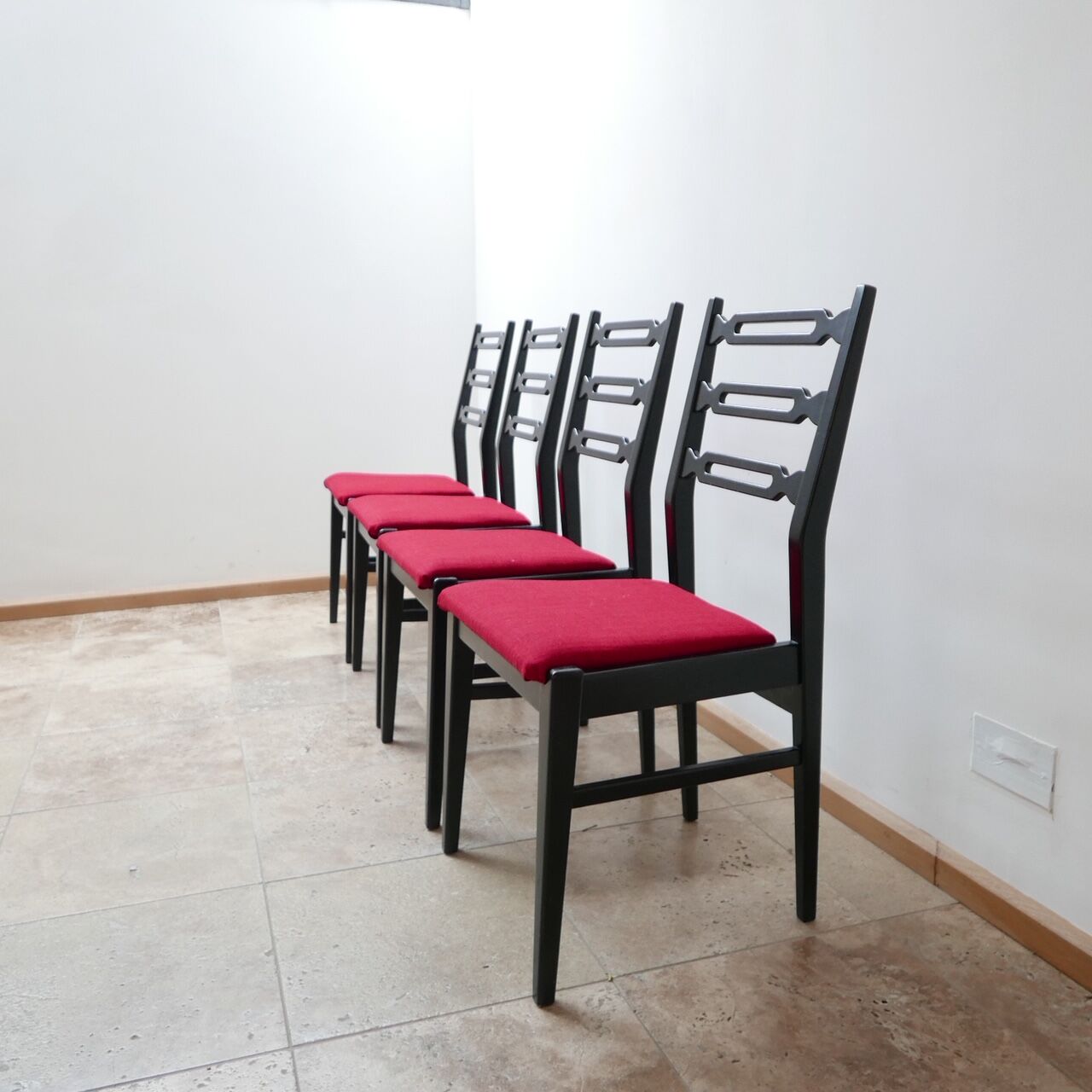 Set of mid-century scandinavian dining chairs