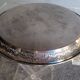 Silver metal tray 35 cm early 20th round