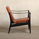 Karen & Ebbe Clemmensen Safari Chair in leather for Fritz Hansen, Denmark