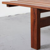 Mahogany slat bench 1960