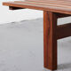 Mahogany slat bench 1960