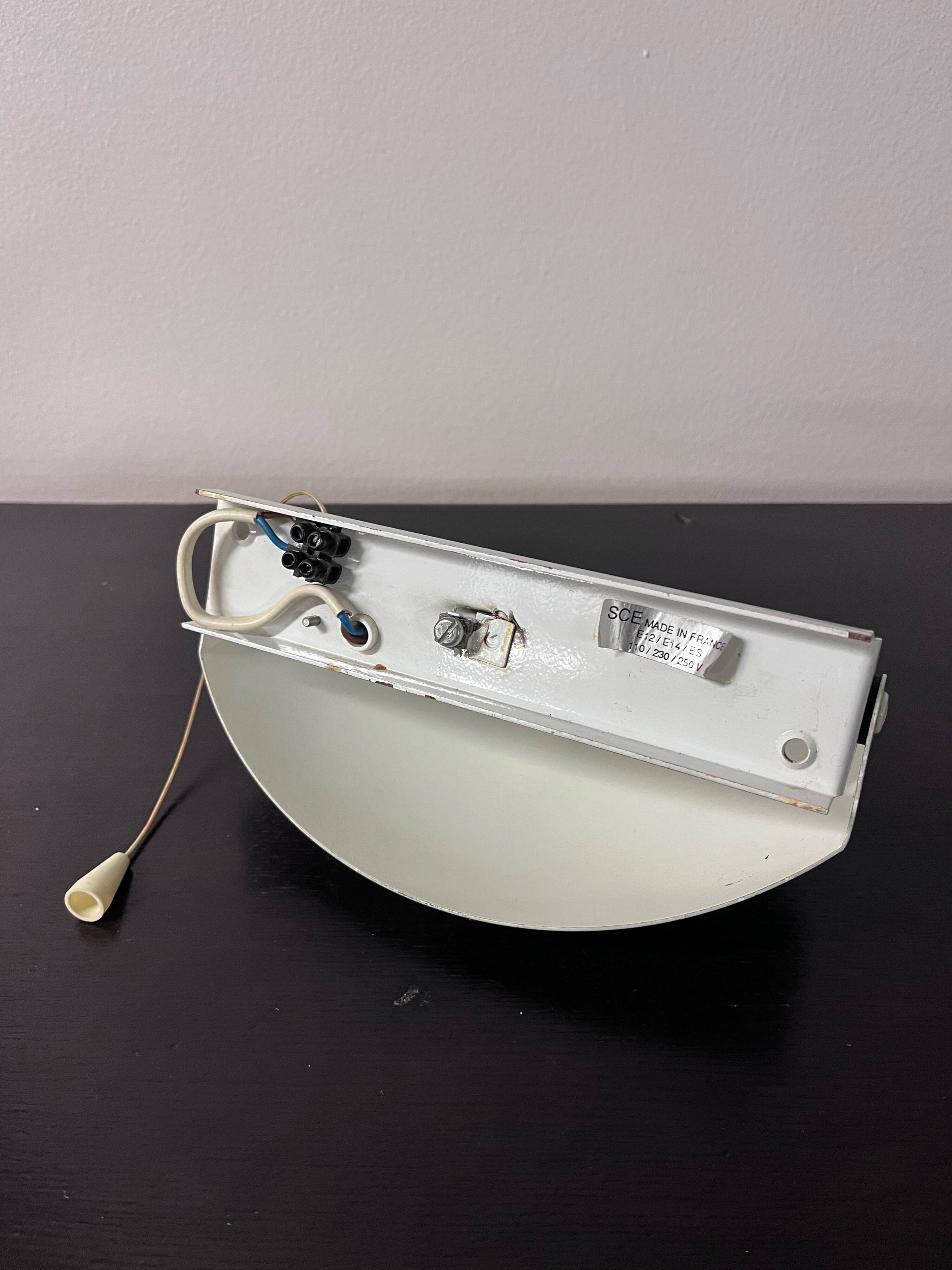White SCE wall light, 1960s