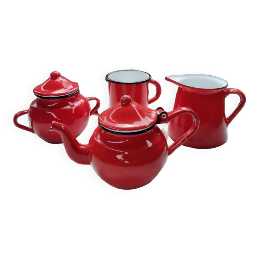 JOUET VINTAGE DINETTE Bibifoc Service A Café 12 Pieces En Porcelaine France EUR 25,00 - FR
