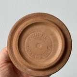 Terracotta ceramic butter dish