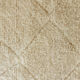 Beni ouarain white carpet, hollowed patterns 223x143cm