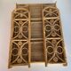 Vintage rattan floor peacock