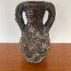 Brown ceramic vase from Vallauris, 1960s/70s