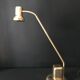 Golden metal lamp, Vrieland design, 1970