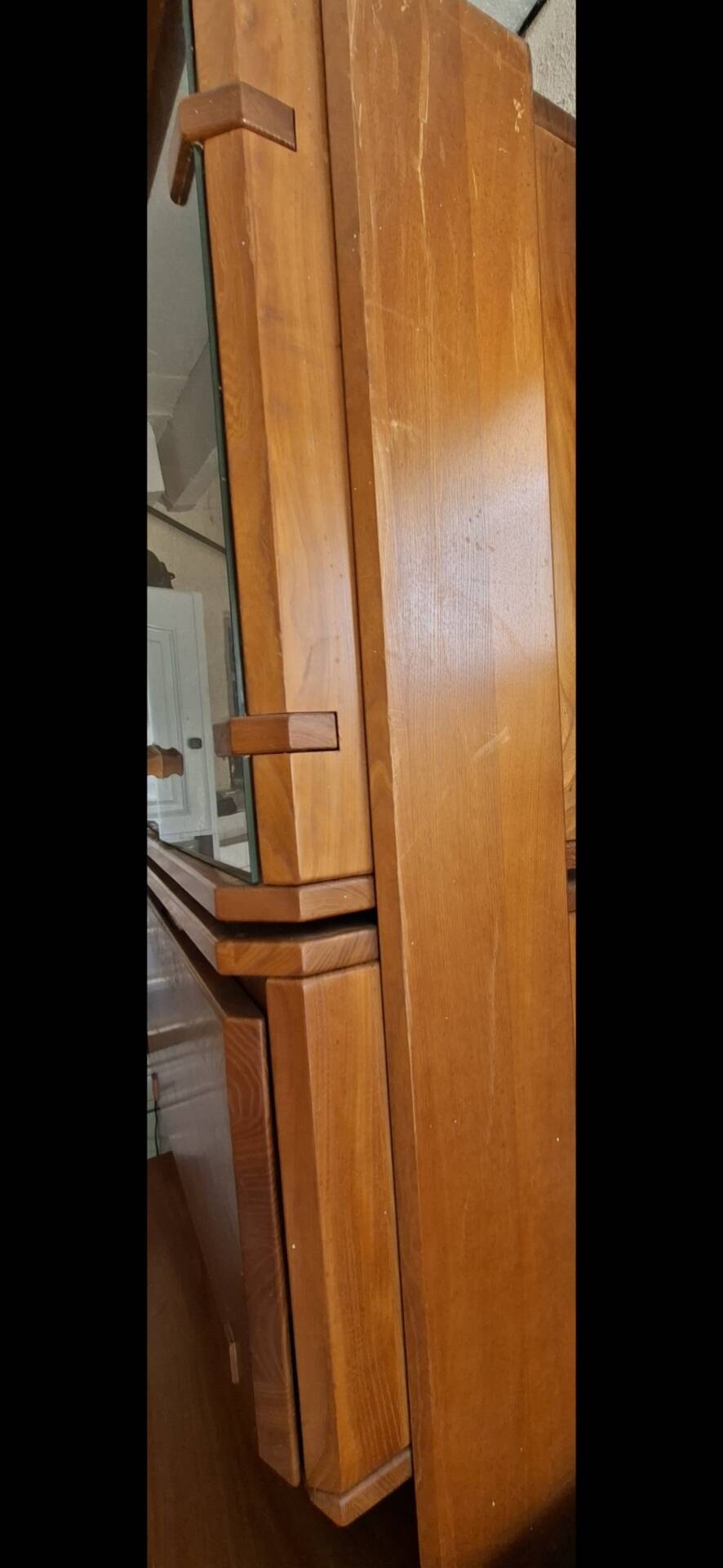 Gorgoni solid elm secretary-display-bar for Roche Bobois