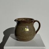 Vintage artisan ceramic rosé carafe with compartment Le Refuge Nîmes H14