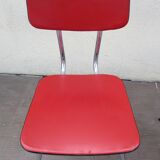 2 red chairs vintage