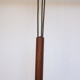 Scandinavian teak and copper hanging mounts and drops