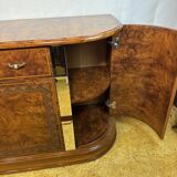 Buffet italien vintage des années 1980 – Effet noyer et miroir