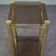 Hollywood Regency Golden Smoked Glass Side Table