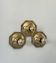Set of 3 Motoko Ishii wall lights for staff leuchten, Brass, 1970