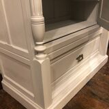 Antique painted wood cabinet