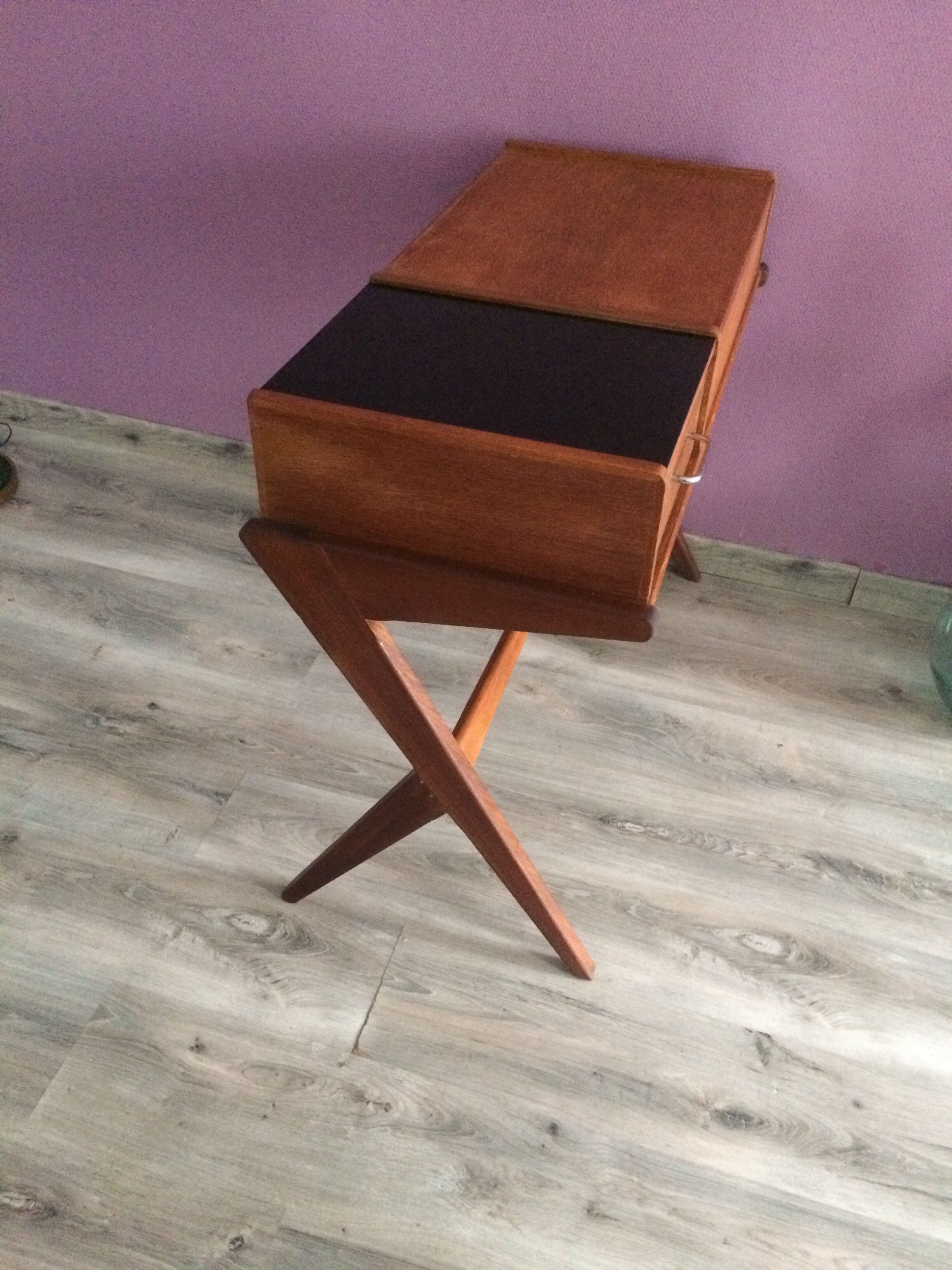 Office dressing table vintage Scandinavian feet compass