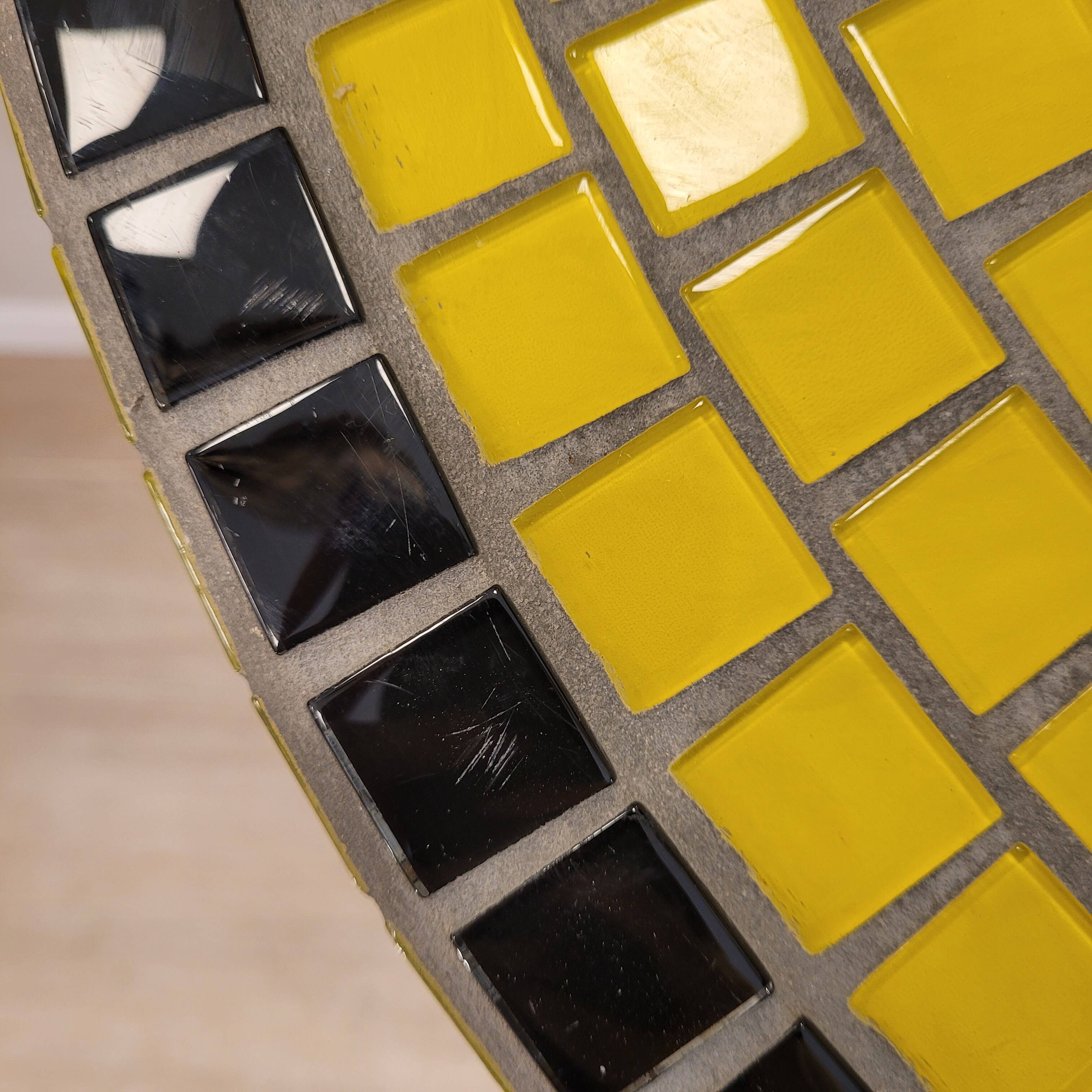 Pair of floating consoles, tesela mosaic, Art Decó, 50's – France