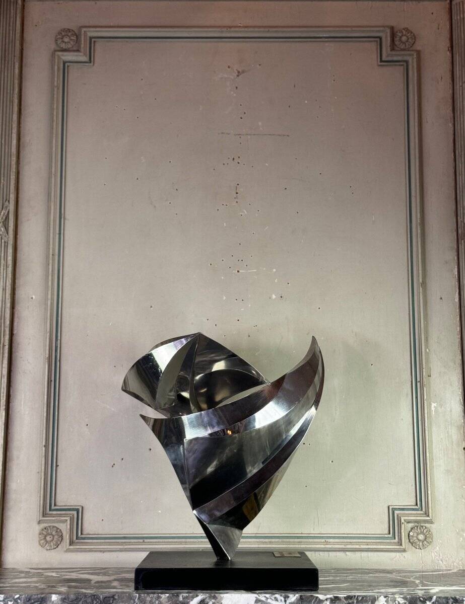 Steel sculpture, Janos Maróti, Hungary, 1984