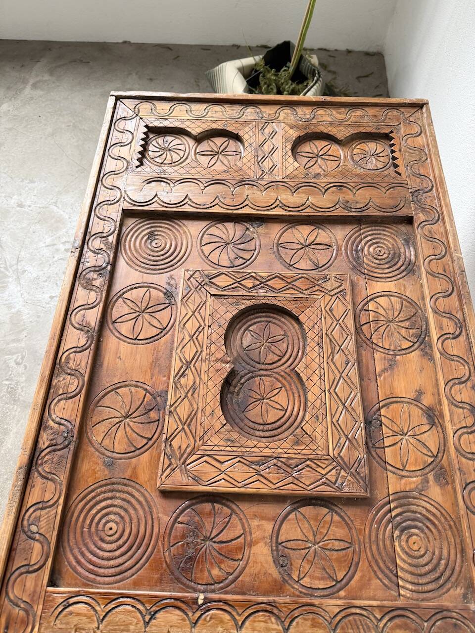 Savoyard folk art coffee table