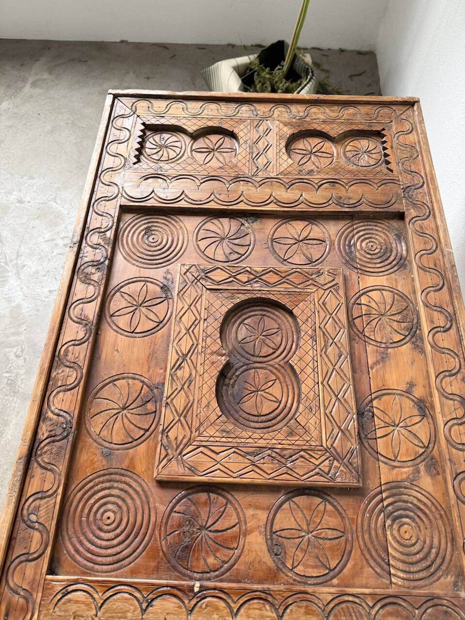 Savoyard folk art coffee table