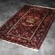 Vintage handwoven Hamadan oriental rug, Middle East, 1960s.