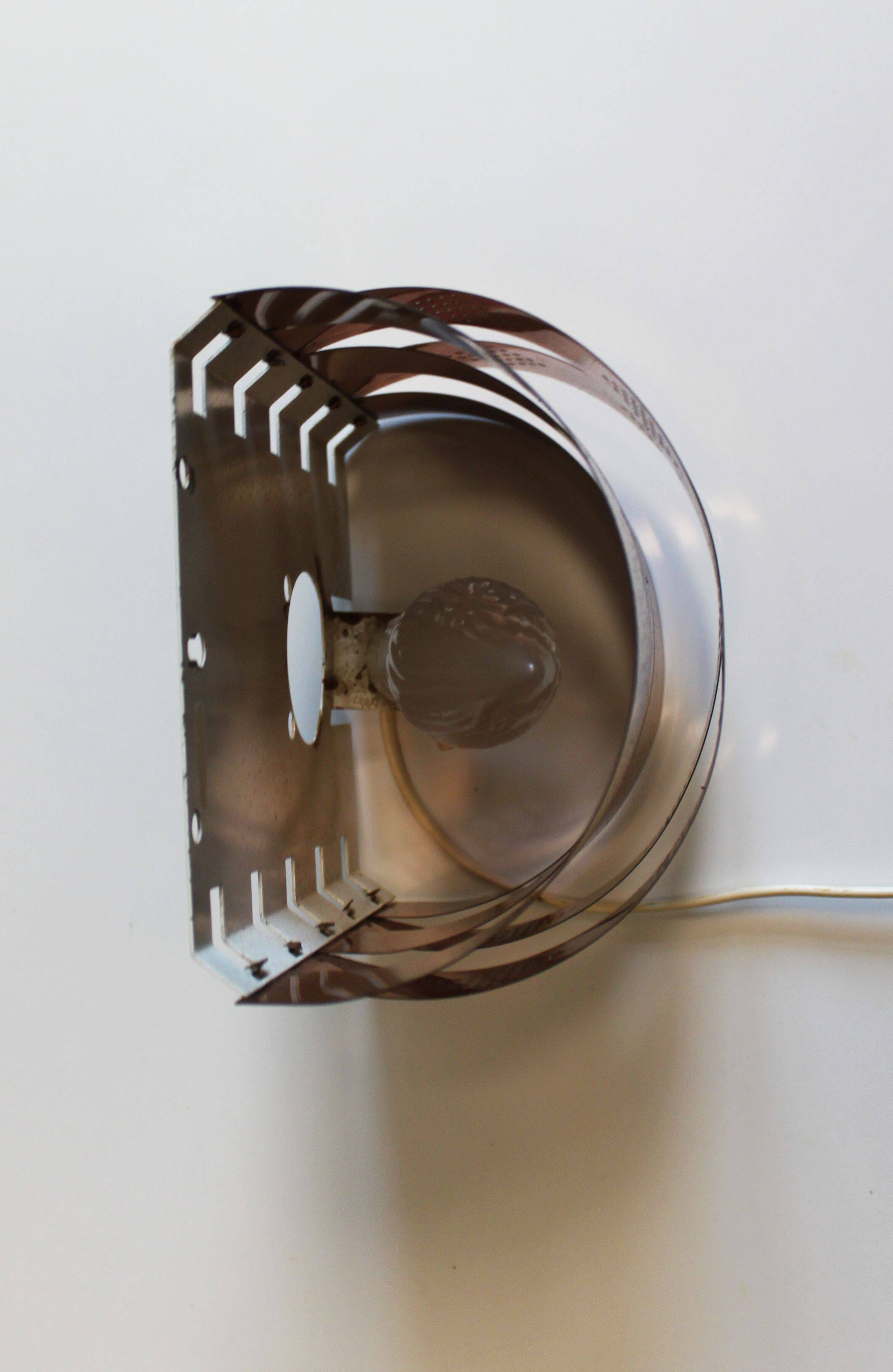 Wall lamp by Verner Shou for Coronell Elektro, Denmark, 70s.