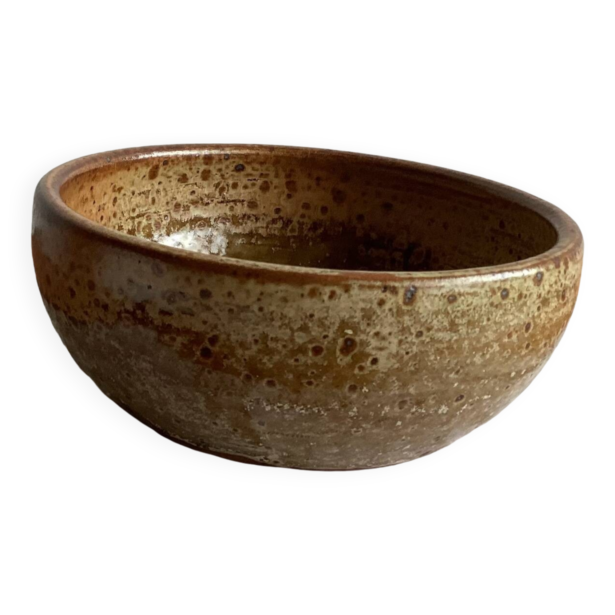 Bowl, small salad bowl, pyrite stoneware - vintage