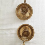 Vintage brass candle holders