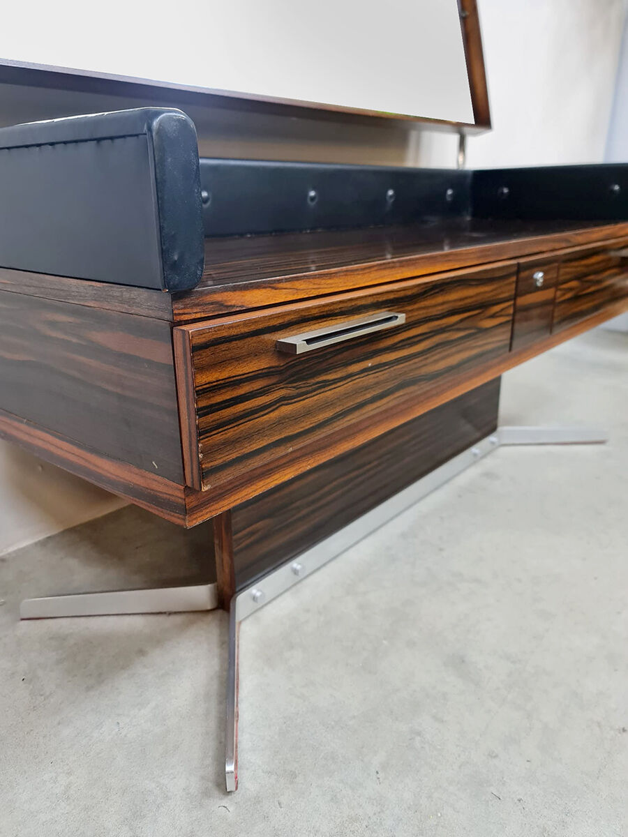 Midcentury vanity dressing table vintage design make-up table 1970s