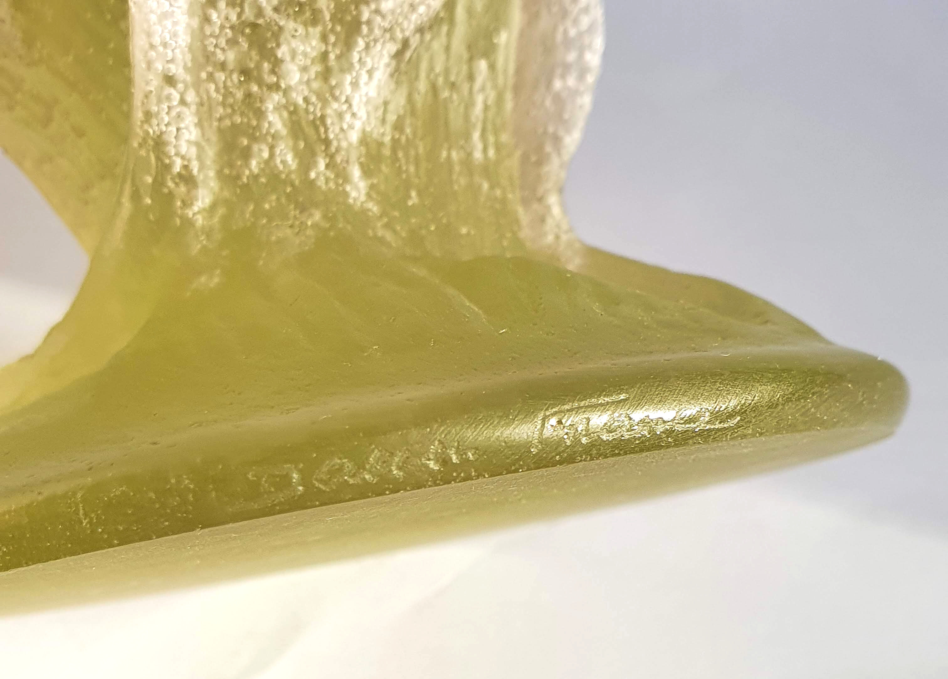 Daum vase from the Iris collection in crystal and glass paste