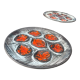 6 oyster plates