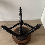 Antique Vintage Wooden Napoleon III Piano Stool
