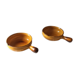 Duo of Vallauris ceramic trays.