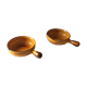 Duo of Vallauris ceramic trays.