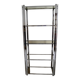 1970s smoked glass chrome bookshelf