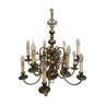 Dutch chandelier Eagle bicphalal brass 12 branches