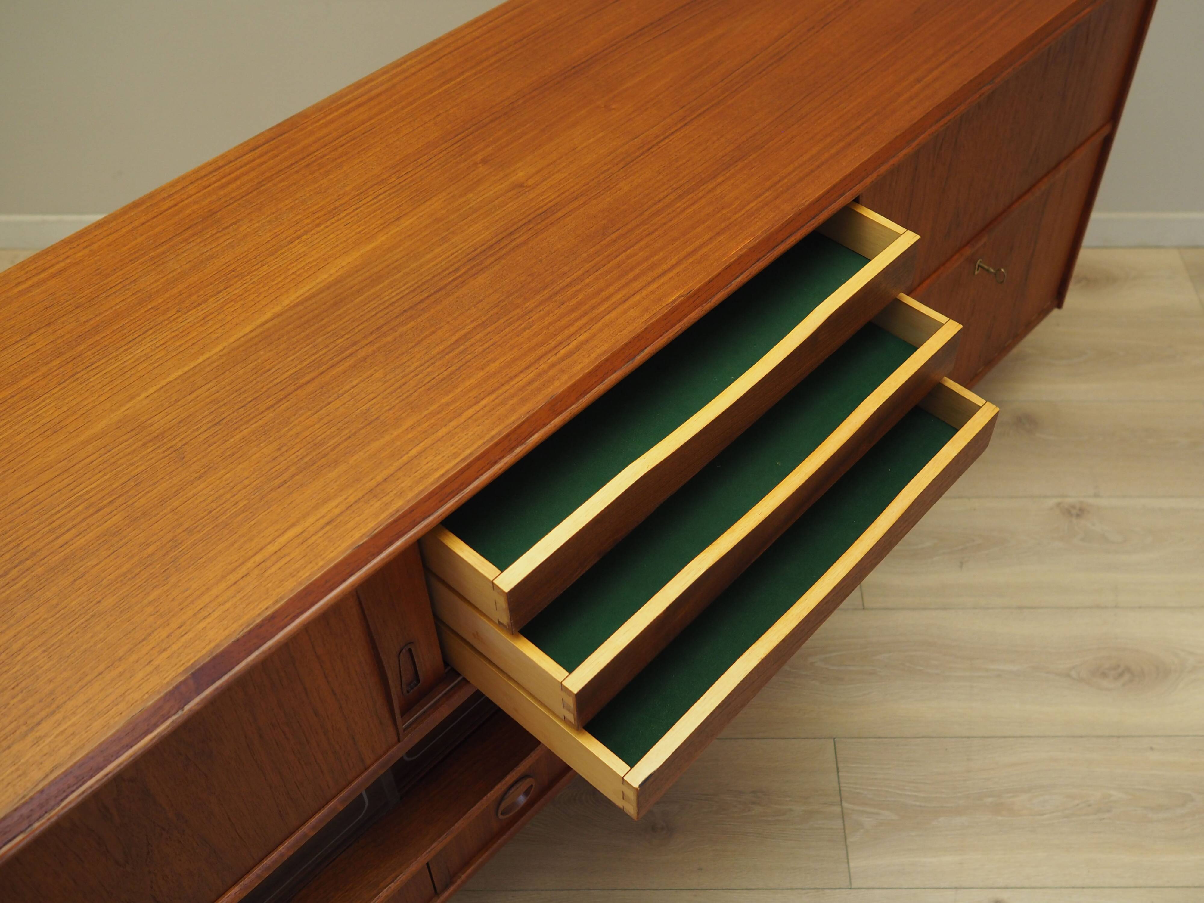 Teak sideboard, Danish design, 1970s, production: Denmark