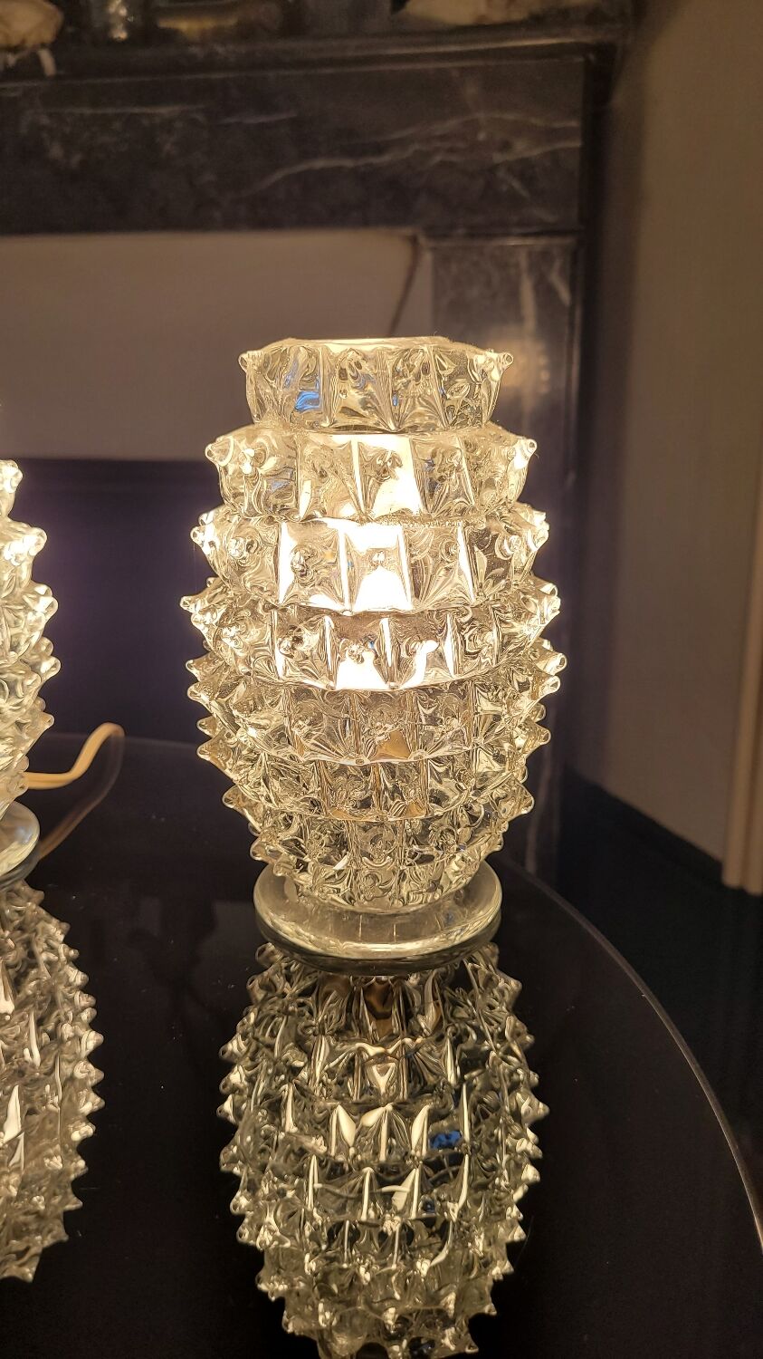 Glass lamp duo