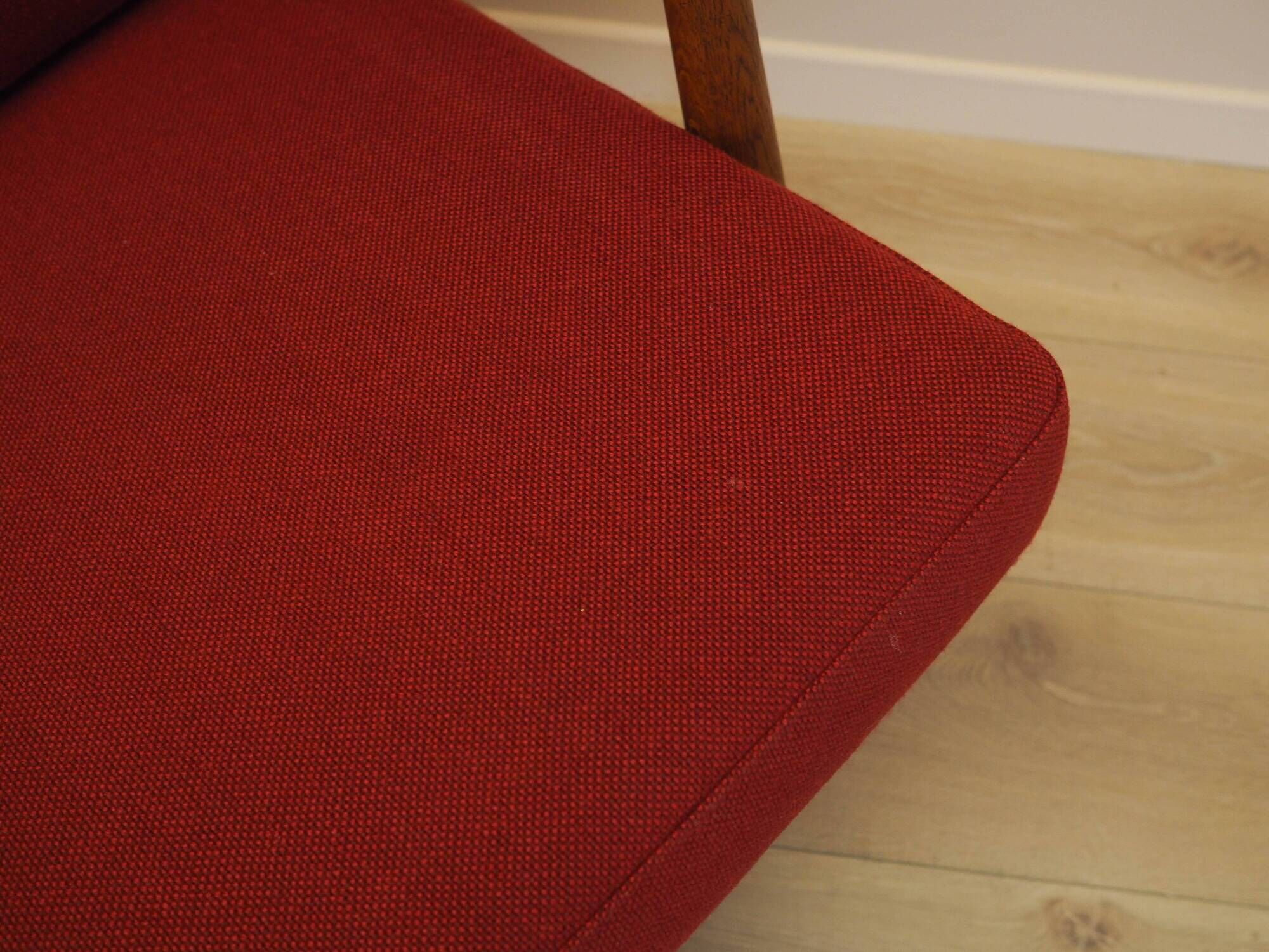 Red sofa CIGAR, Danish design, 1960s, designer: Hans J. Wegner, manufacture