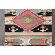 Vintage Turkish Oushak Handmade Wool Cotton Pink Runner Rug 69x333