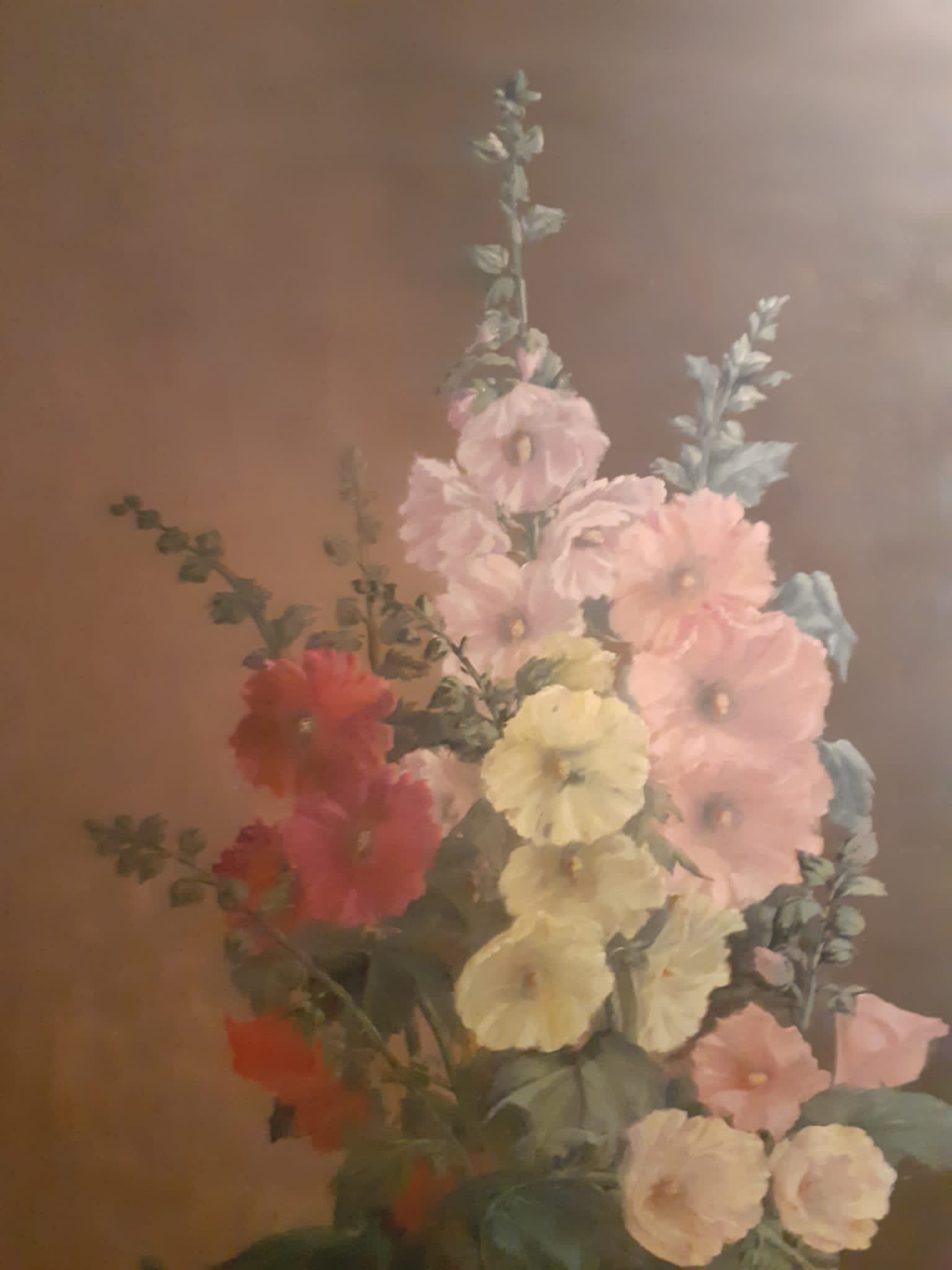 Oil on canvas painting signed