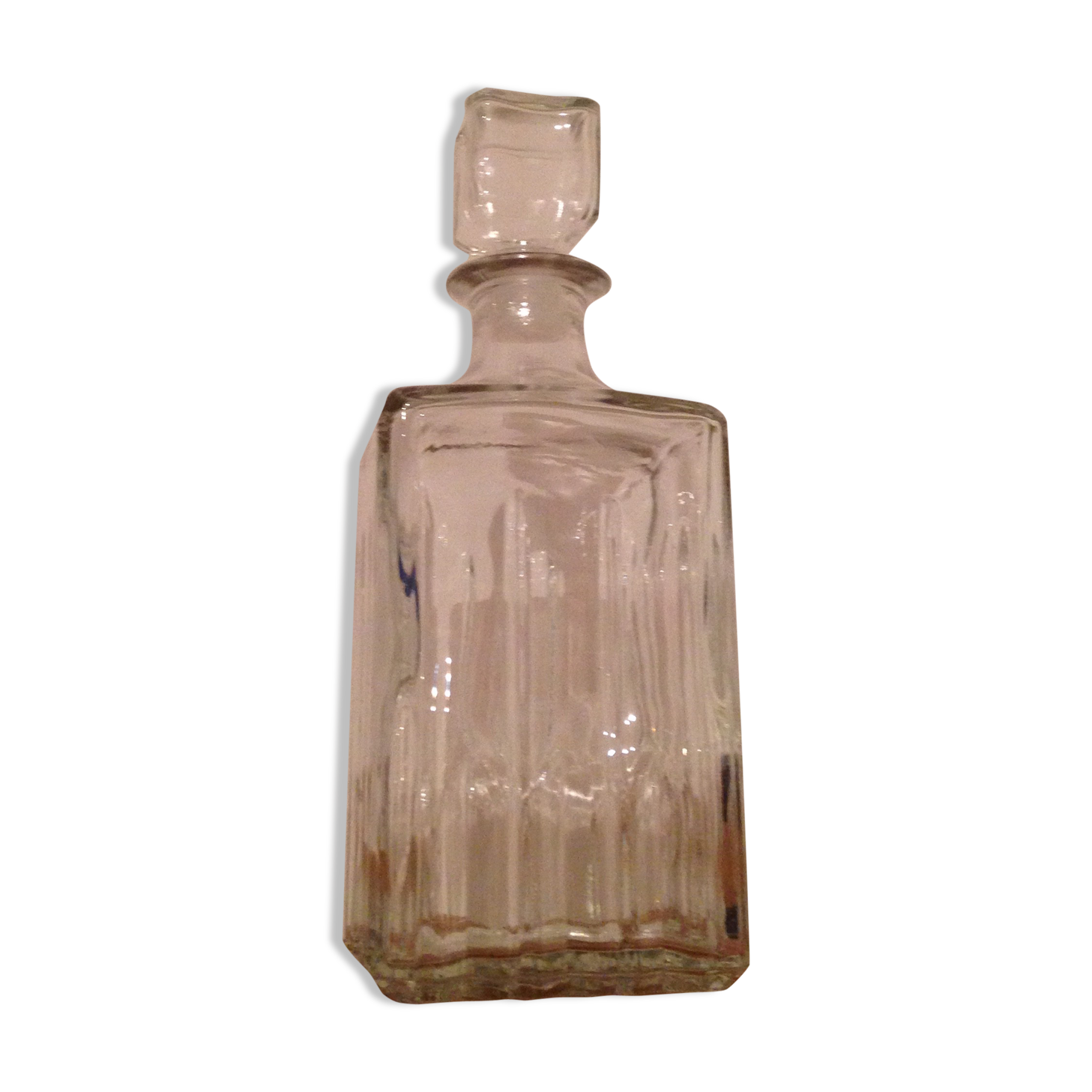 Carafe à whisky vintage en verre
