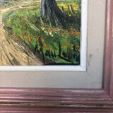 Oil Painting on Canvas MAU LOUIS Riverside + Wood Frame #A217