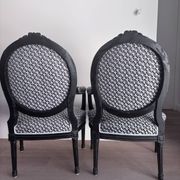 2 Louis XVI style armchairs