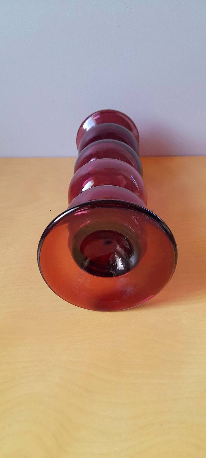 Bougeoir en verre contemporain