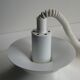Large white mid-century modern pendant lamp - Frandsen Denmark - 1970s