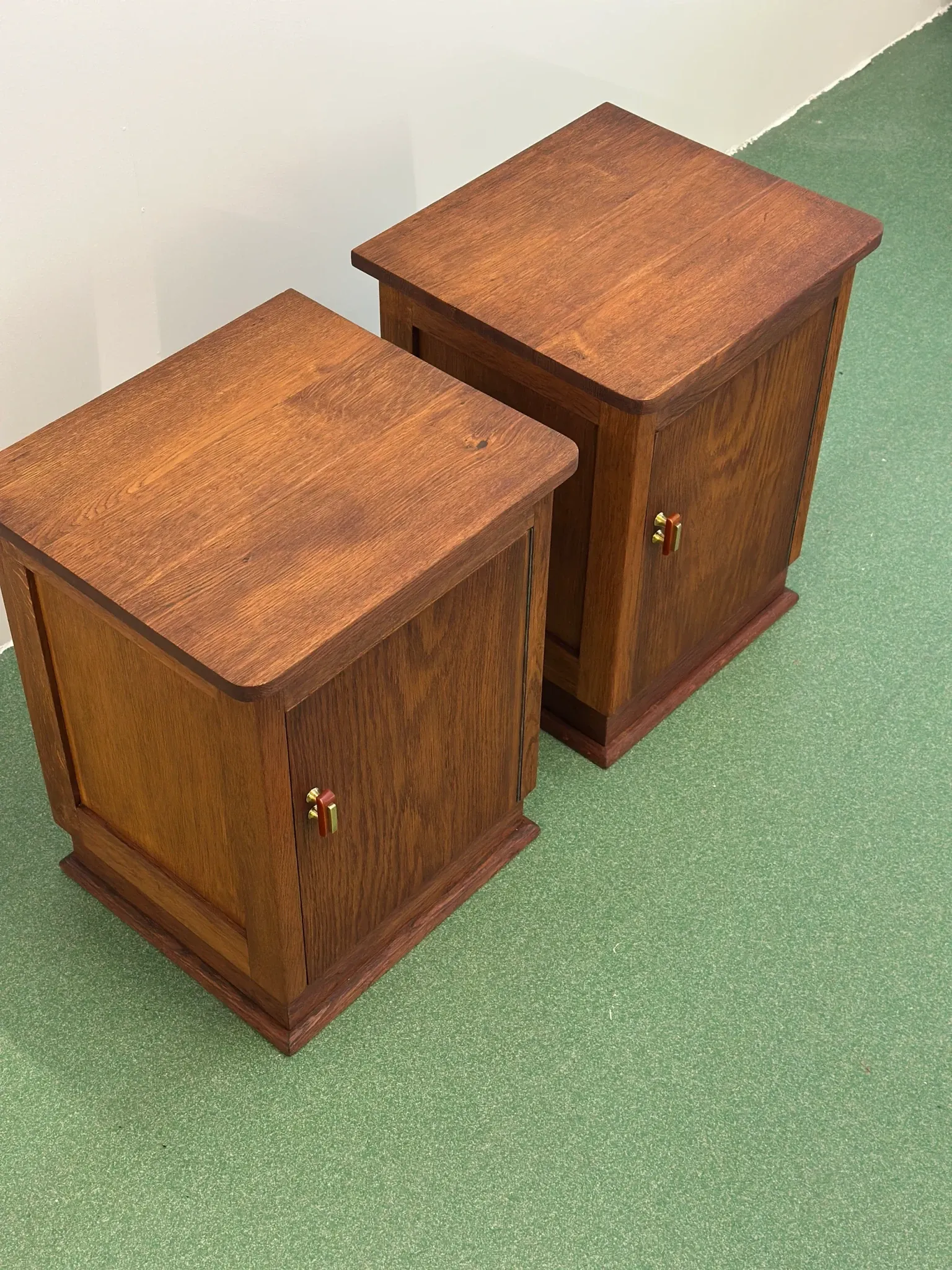 Pair of Dutch Art Deco nightstands, 1930s